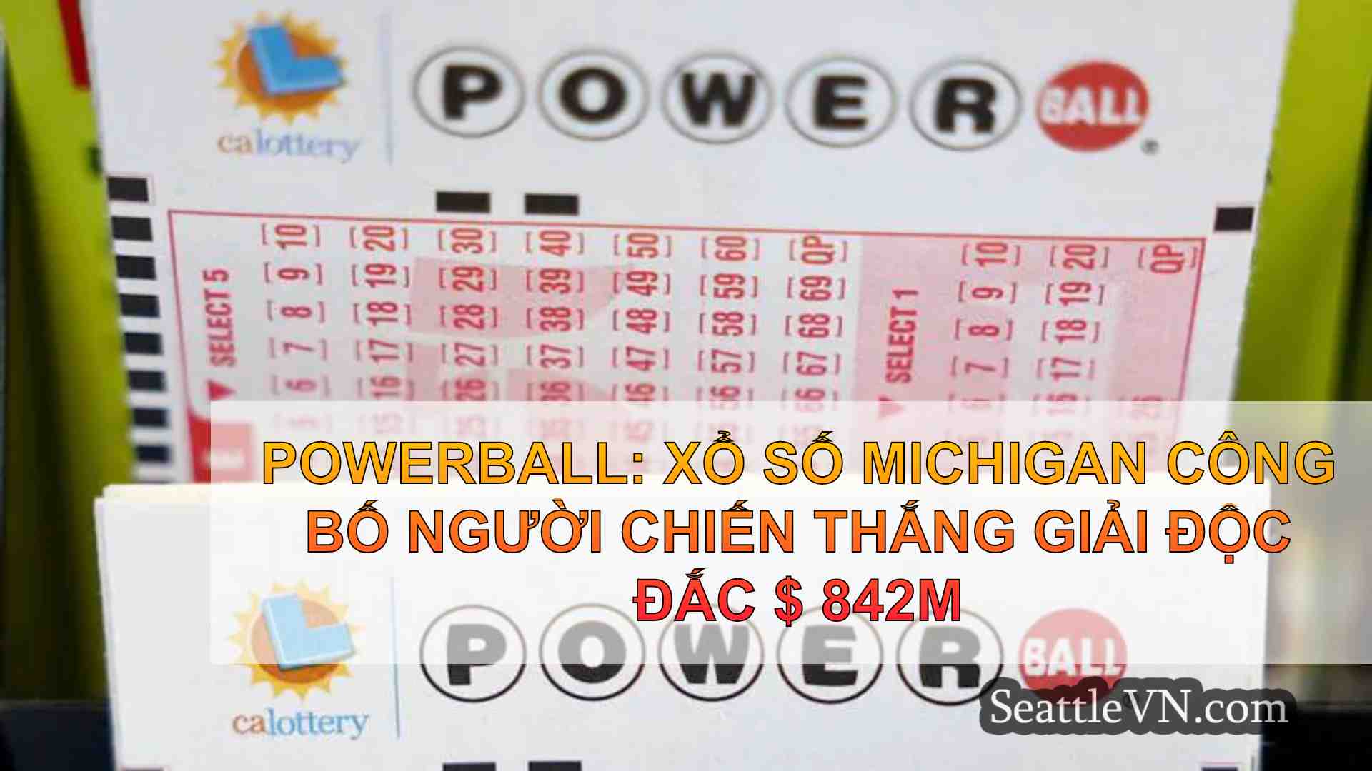 Powerball Xổ số Michigan công bố