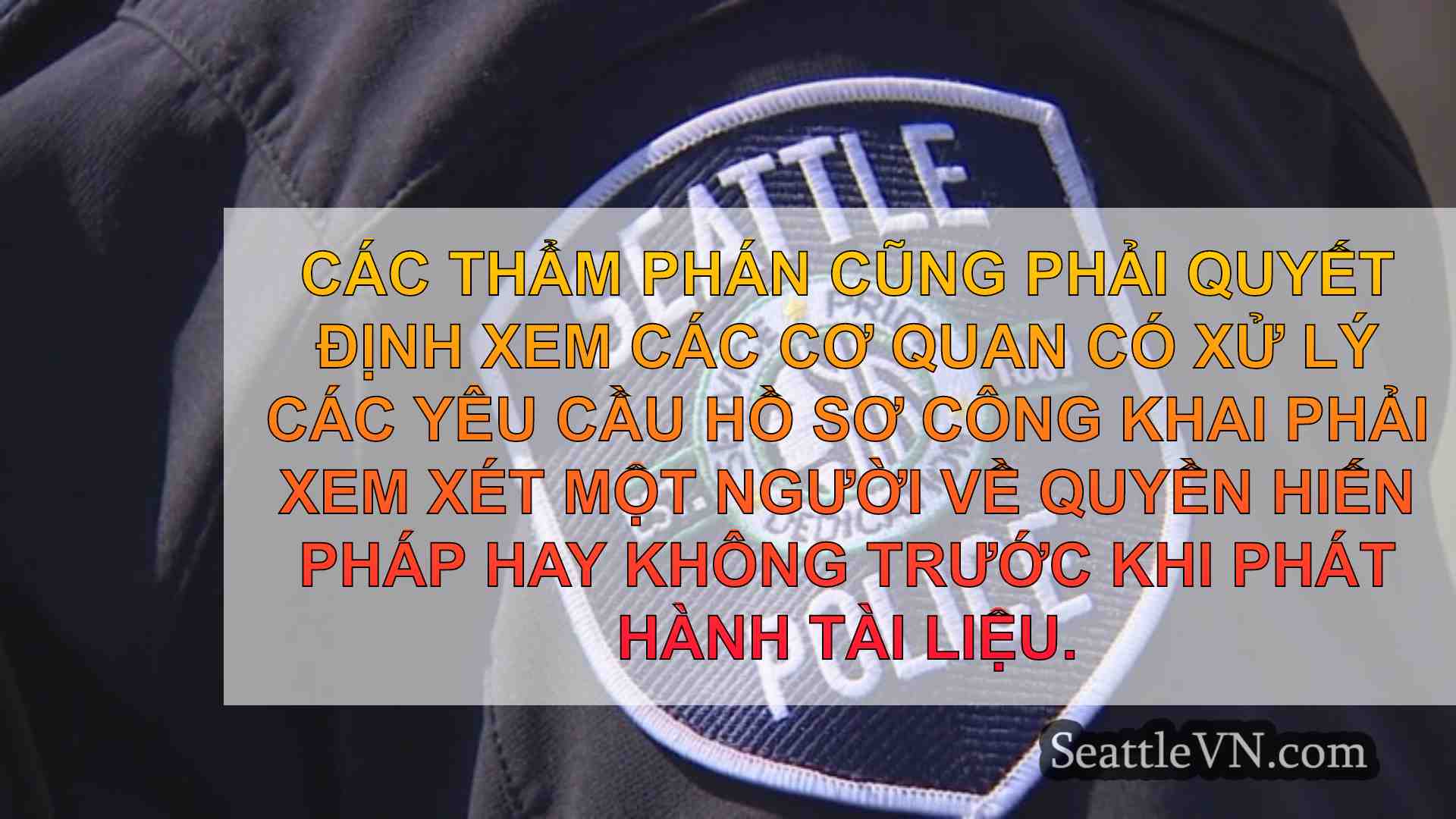 Tòa án tối cao Washington để quyết định