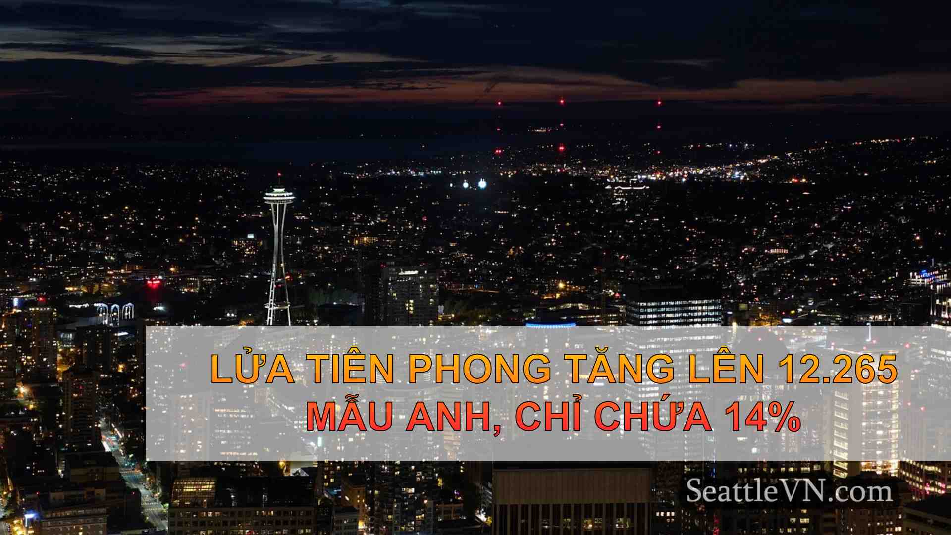 Lửa tiên phong tăng lên 12.265 mẫu Anh,