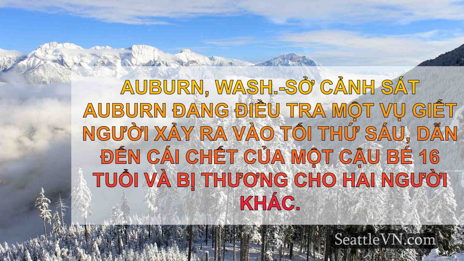 Cậu bé 16 tuổi bị giết trong vụ nổ súng