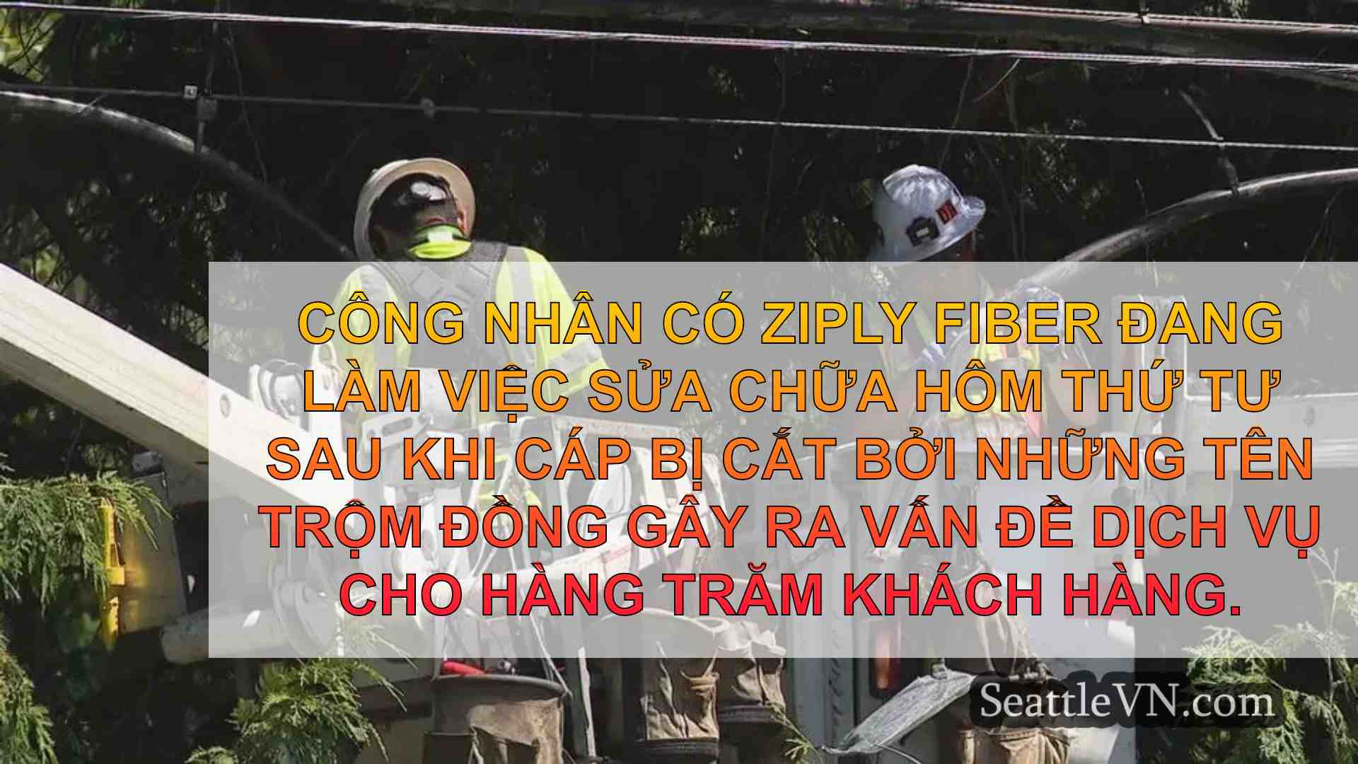 Kẻ trộm dây đồng loại bỏ các dịch vụ