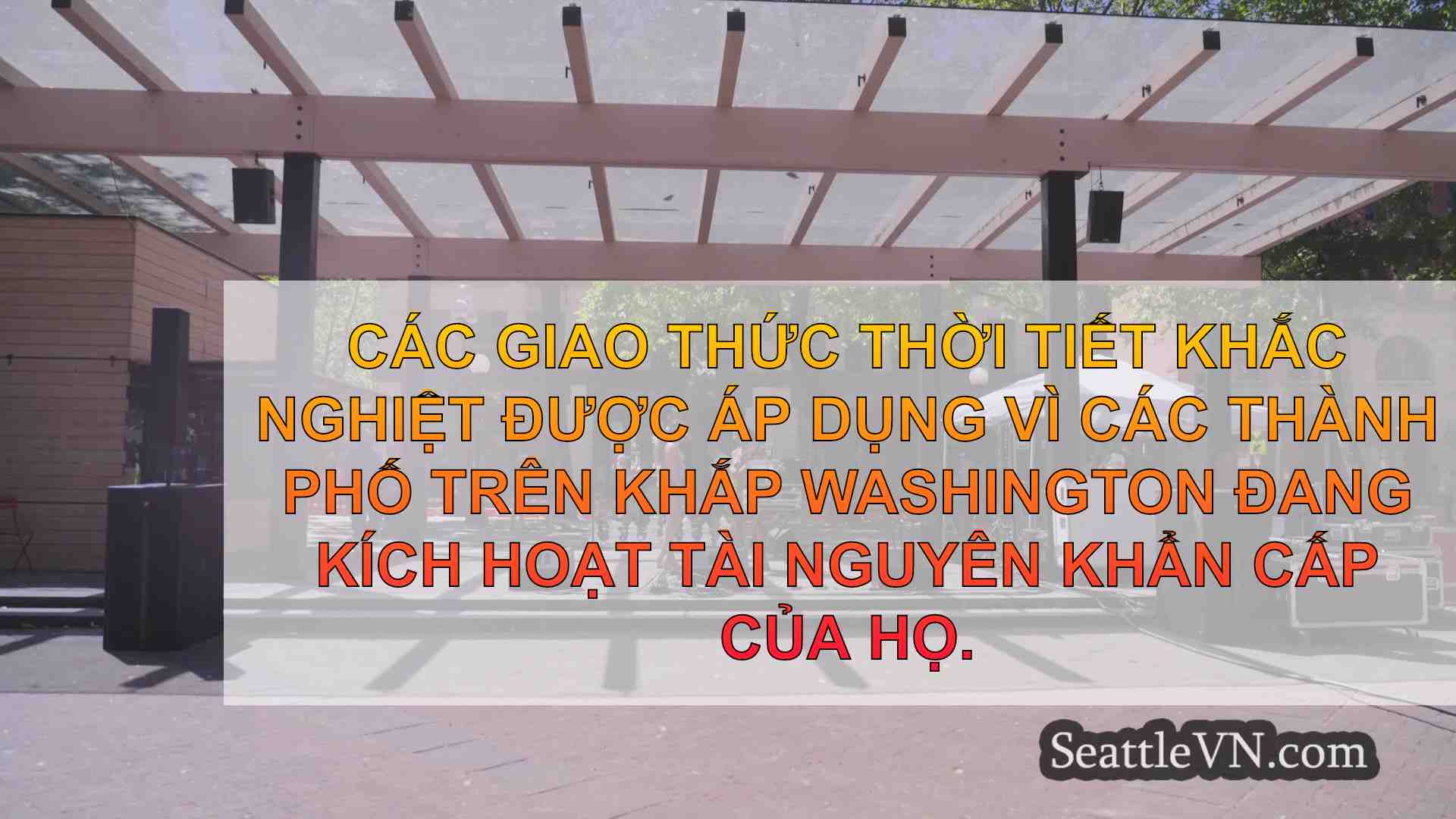 Các trung tâm làm mát mở trong khi sóng