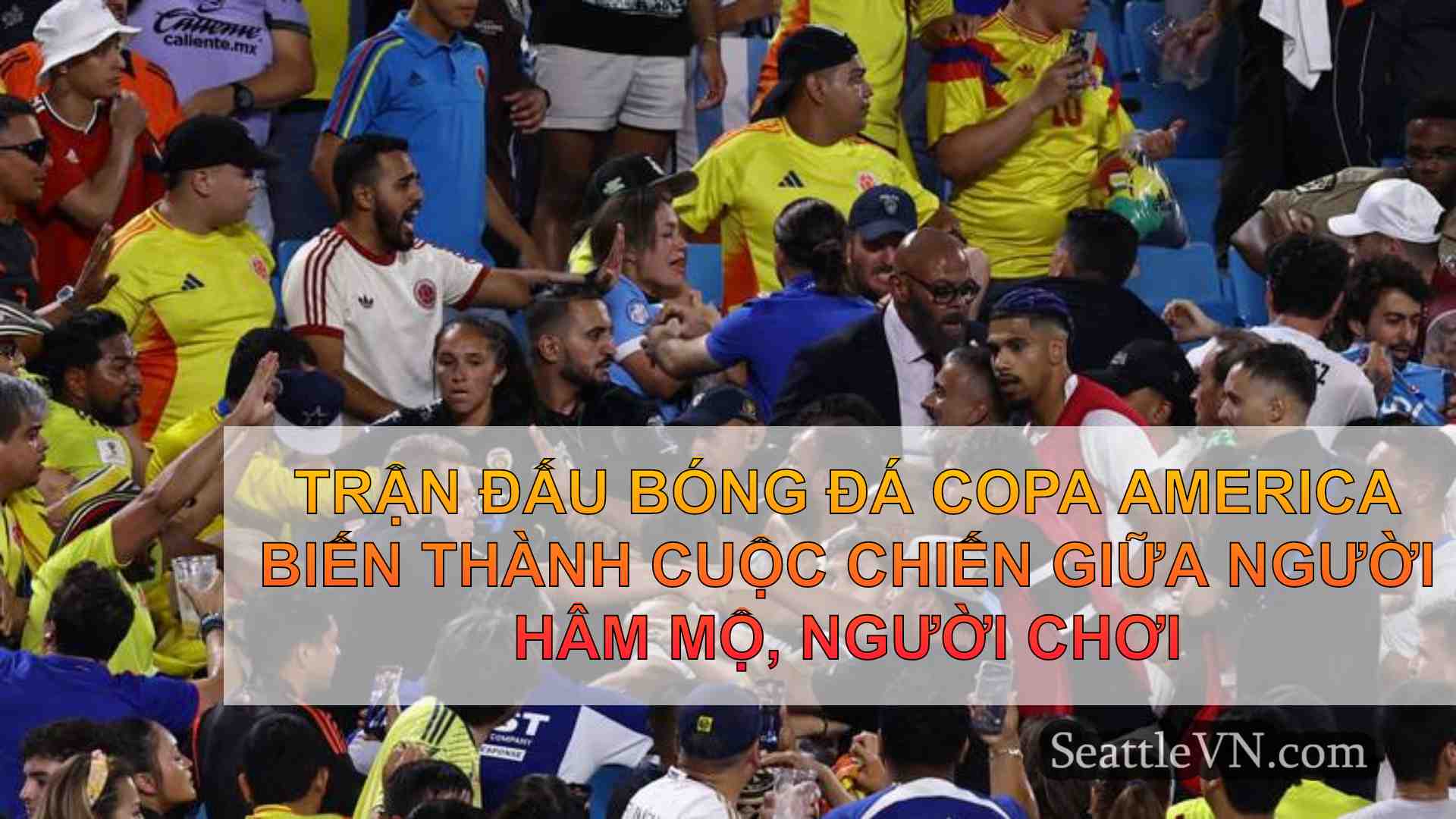 Trận đấu bóng đá Copa America biến