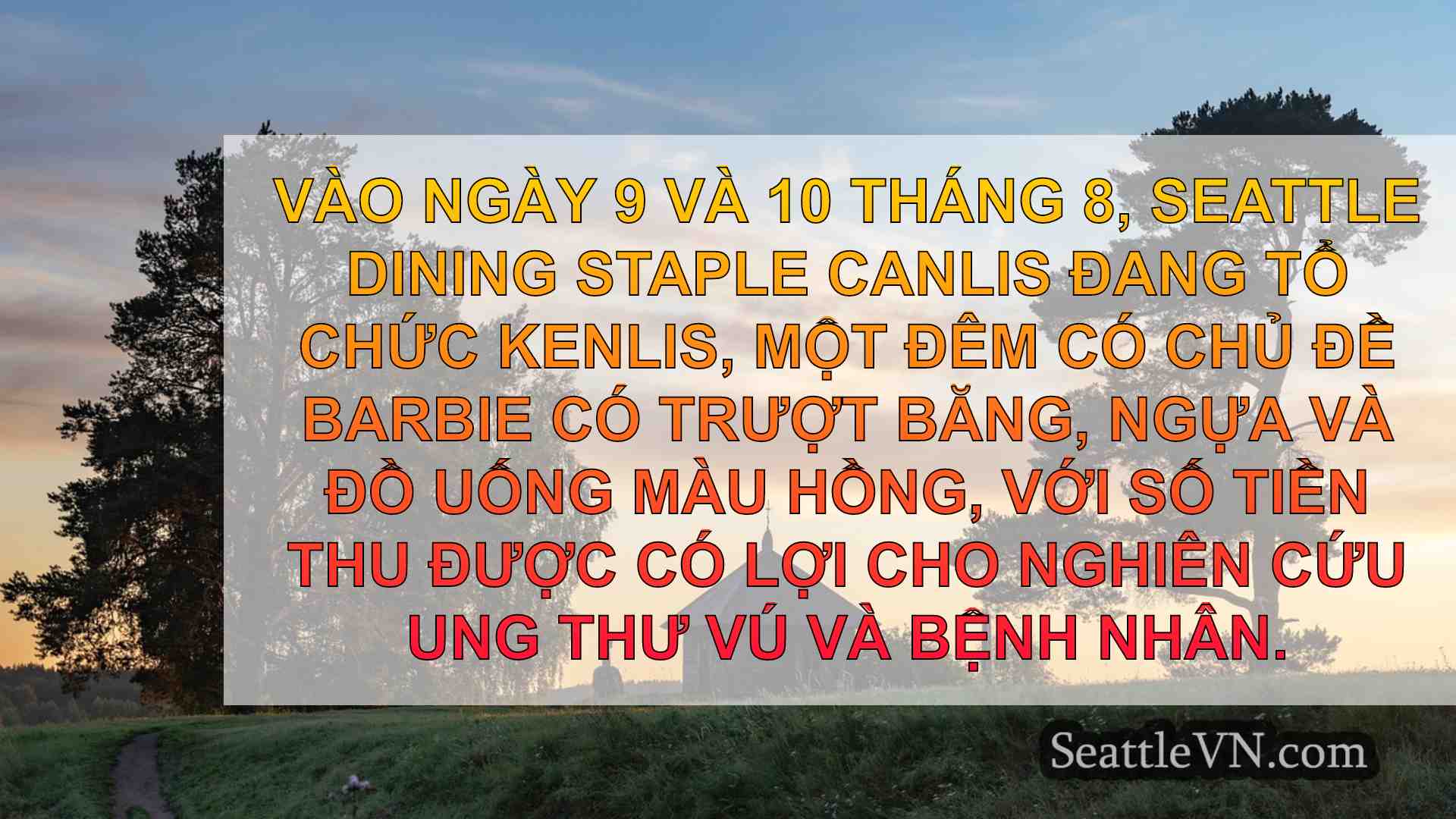 Nhà hàng Canlis ở Seattle đã vẽ màu