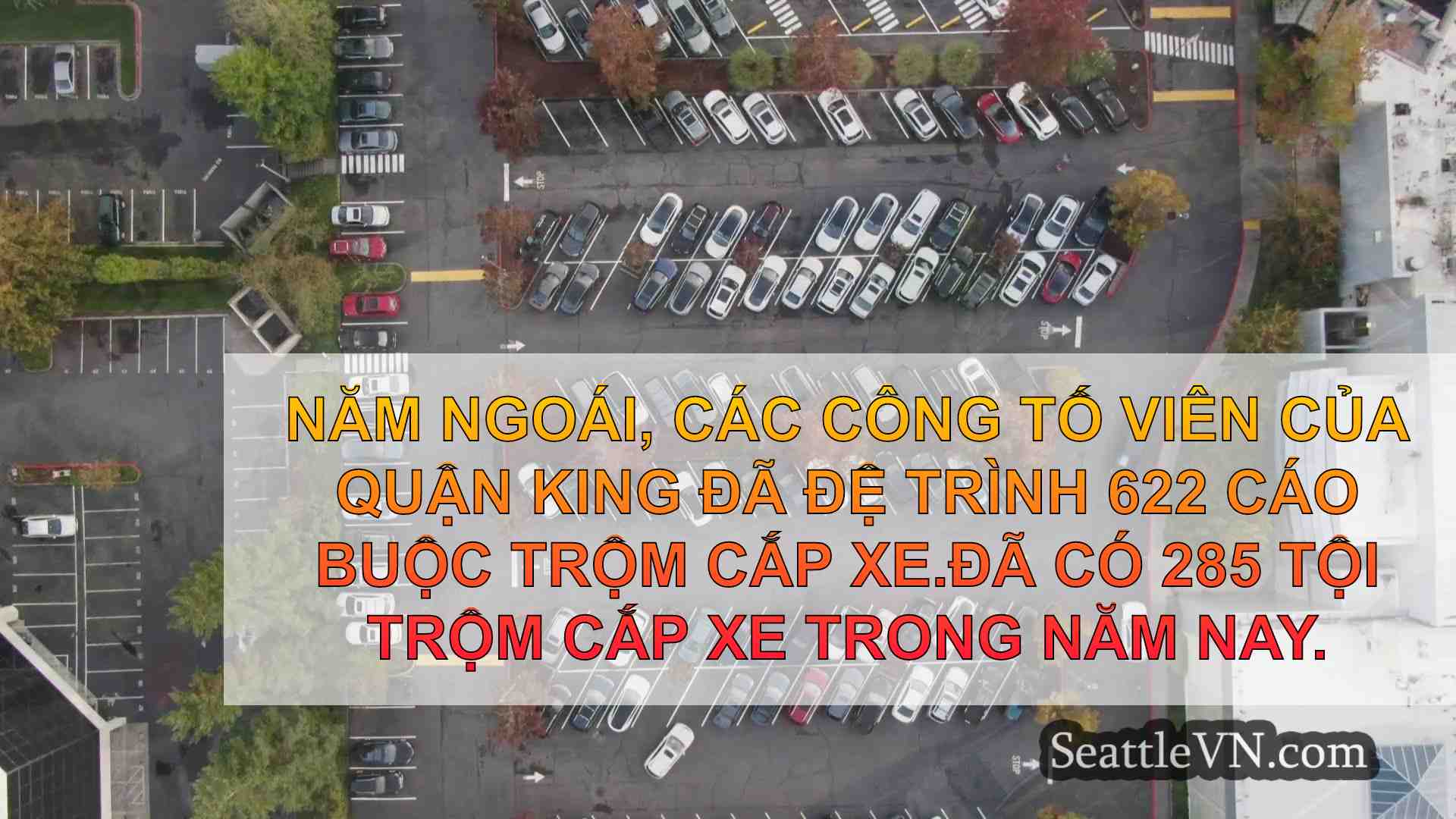 Các vụ trộm xe có xu hướng xuống trên