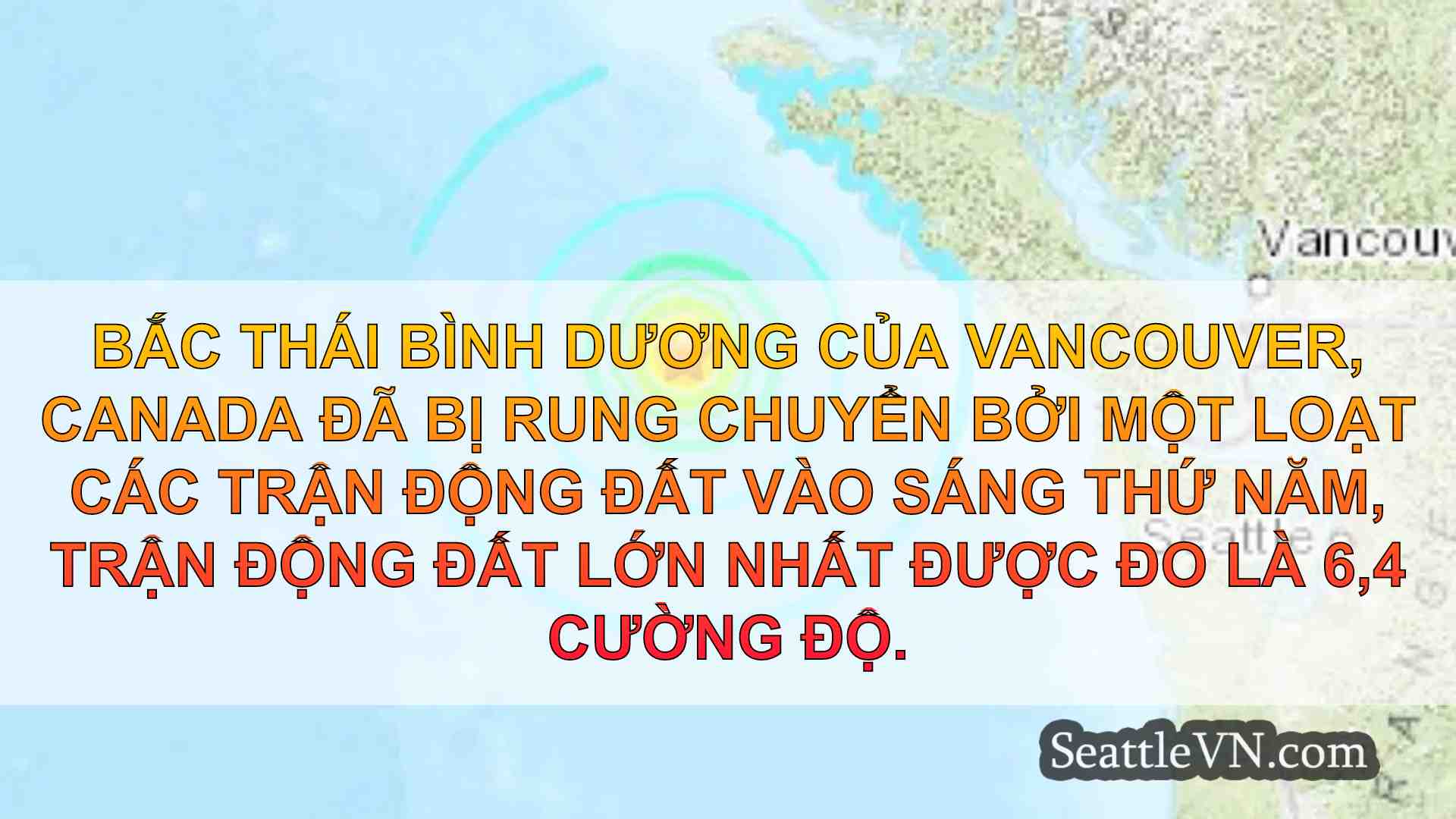 Bắc Thái Bình Dương bị xáo trộn bởi một
