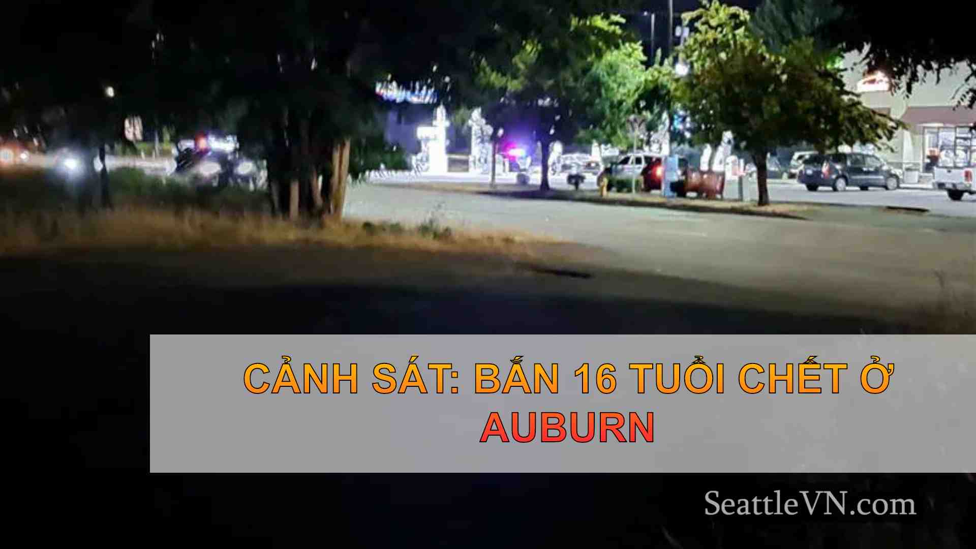 Cảnh sát: Bắn 16 tuổi chết ở Auburn