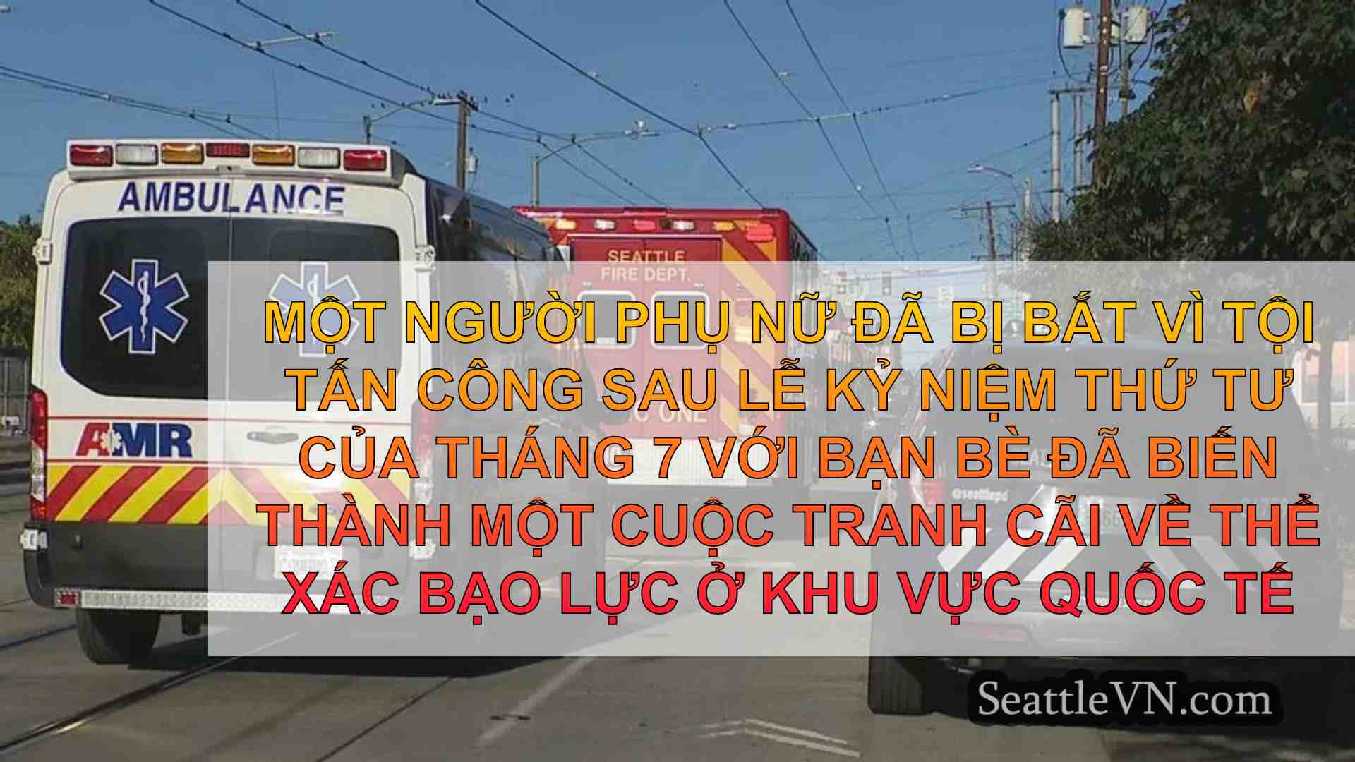 Người phụ nữ bị bắt vì tội tấn công sau