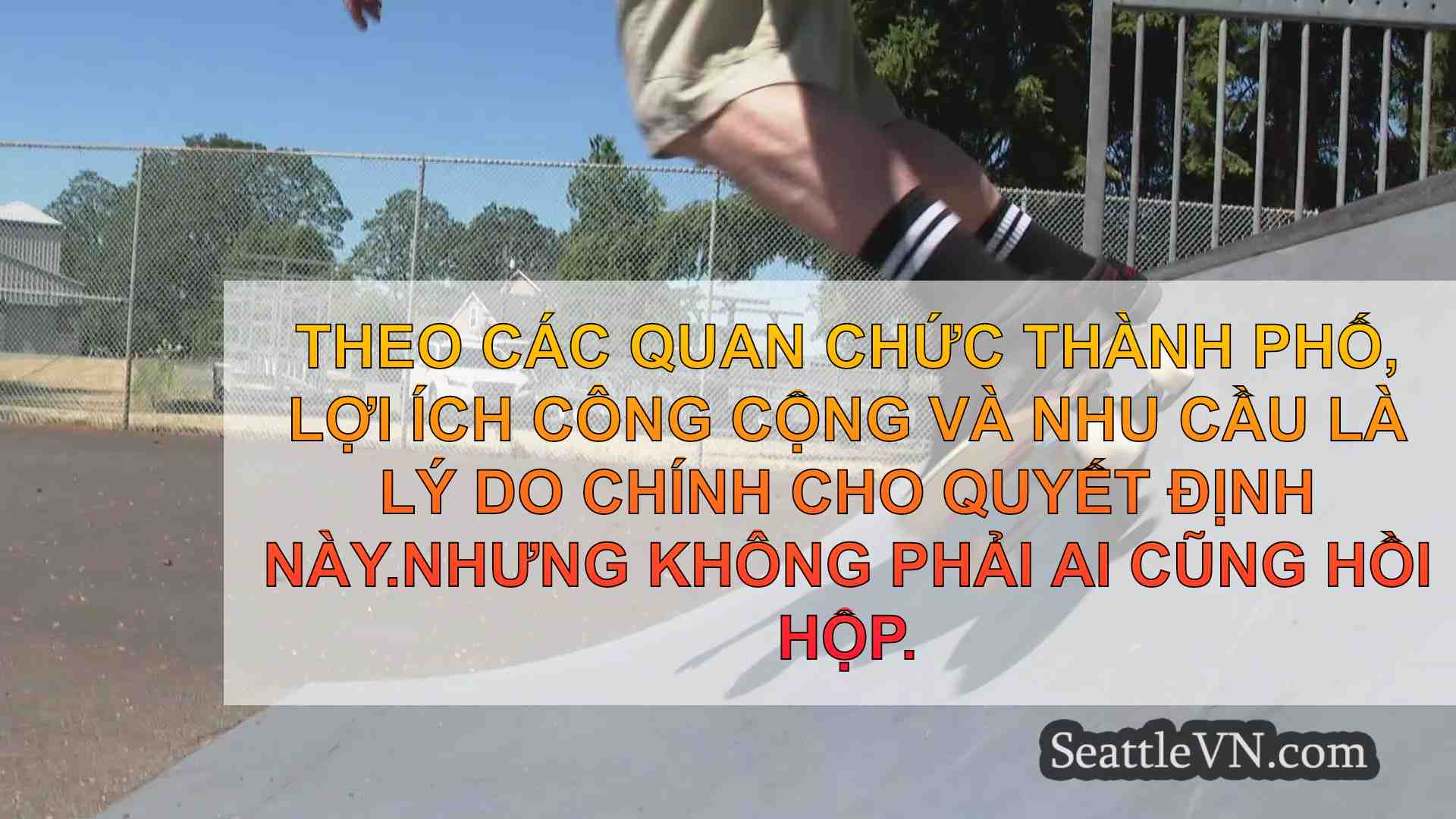 Thành phố để thay thế Công viên Skate