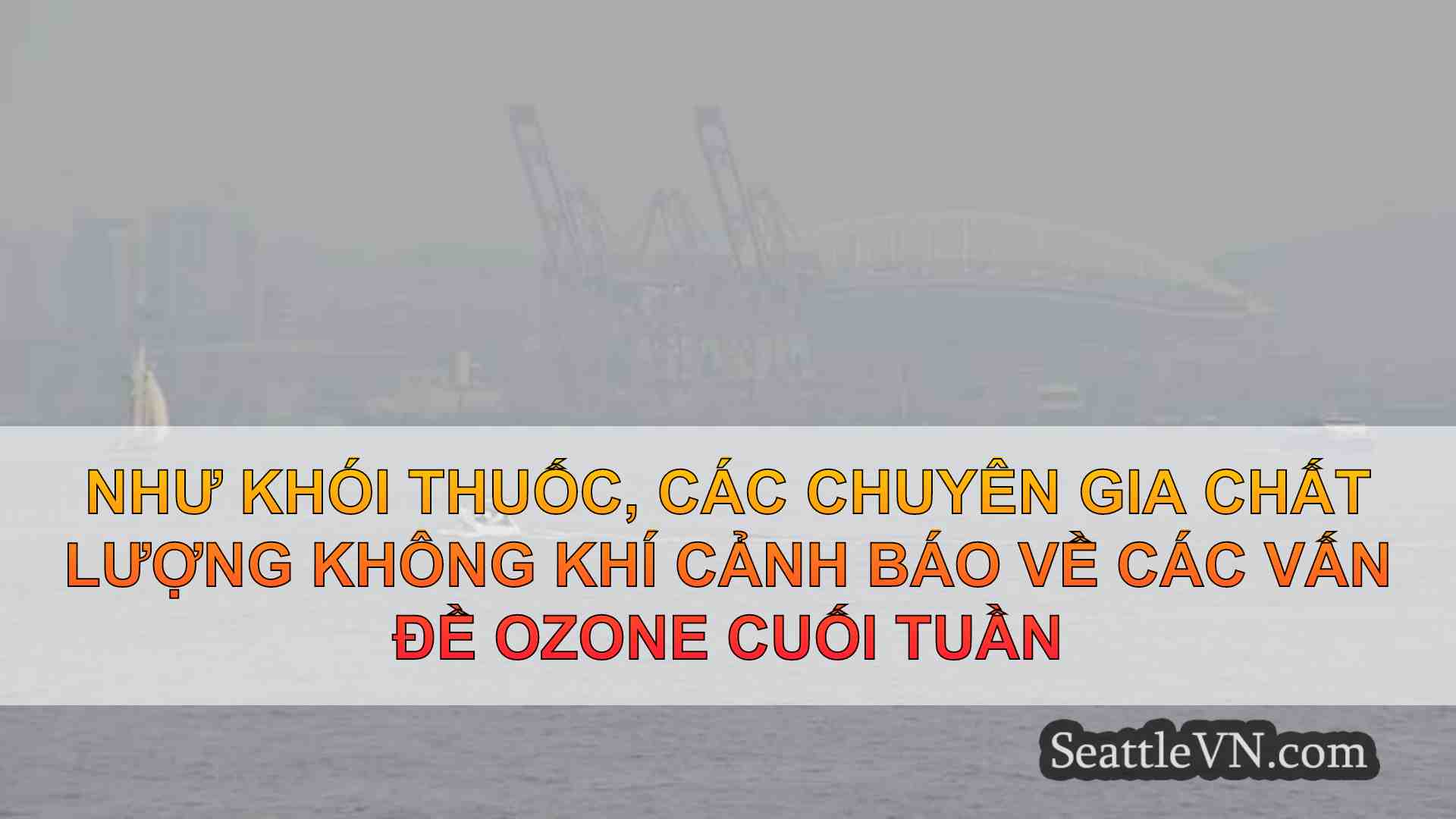 Như khói thuốc, các chuyên gia chất