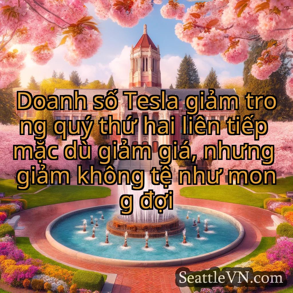 tin tức seattle Doanh số Tesla giảm trong quý thứ