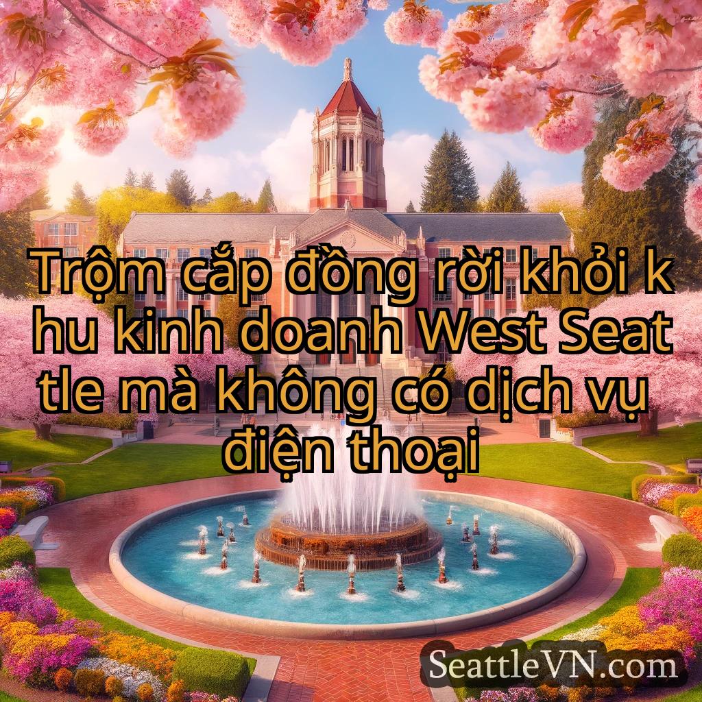 tin tức seattle Trộm cắp đồng rời khỏi khu kinh