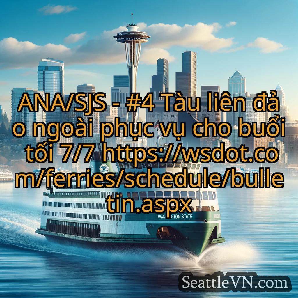 tin tức phà seattle ANA/SJS - #4 Tàu liên đảo ngoài