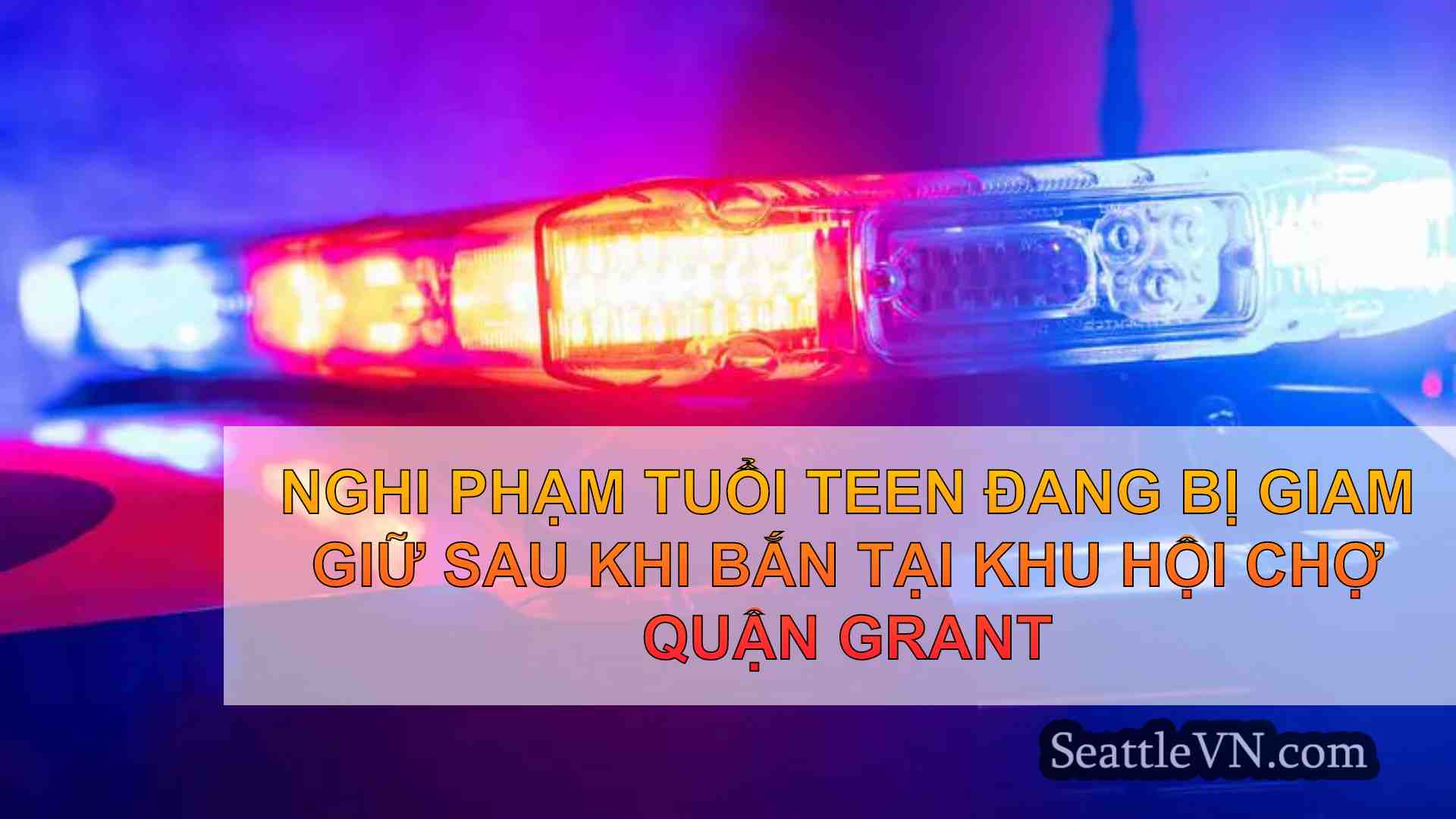 Nghi phạm tuổi teen đang bị giam giữ