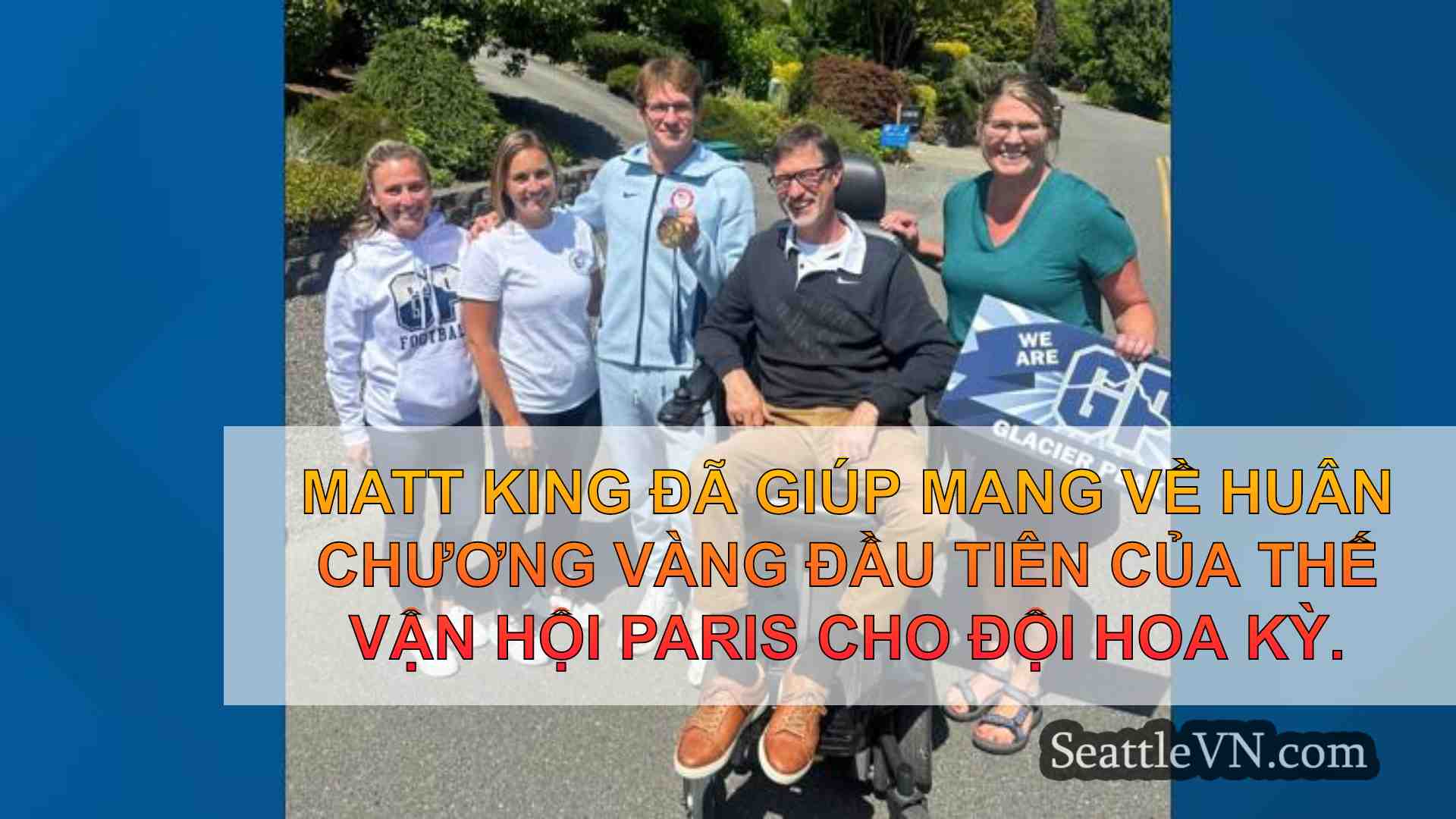 Olympian Matt King đến thăm trường