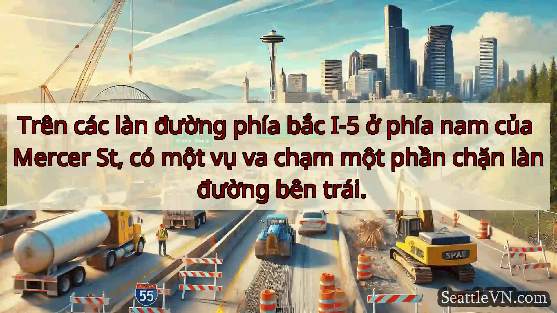 Tin tức Vận tải Seattle Trên các làn đường phía bắc I-5 ở