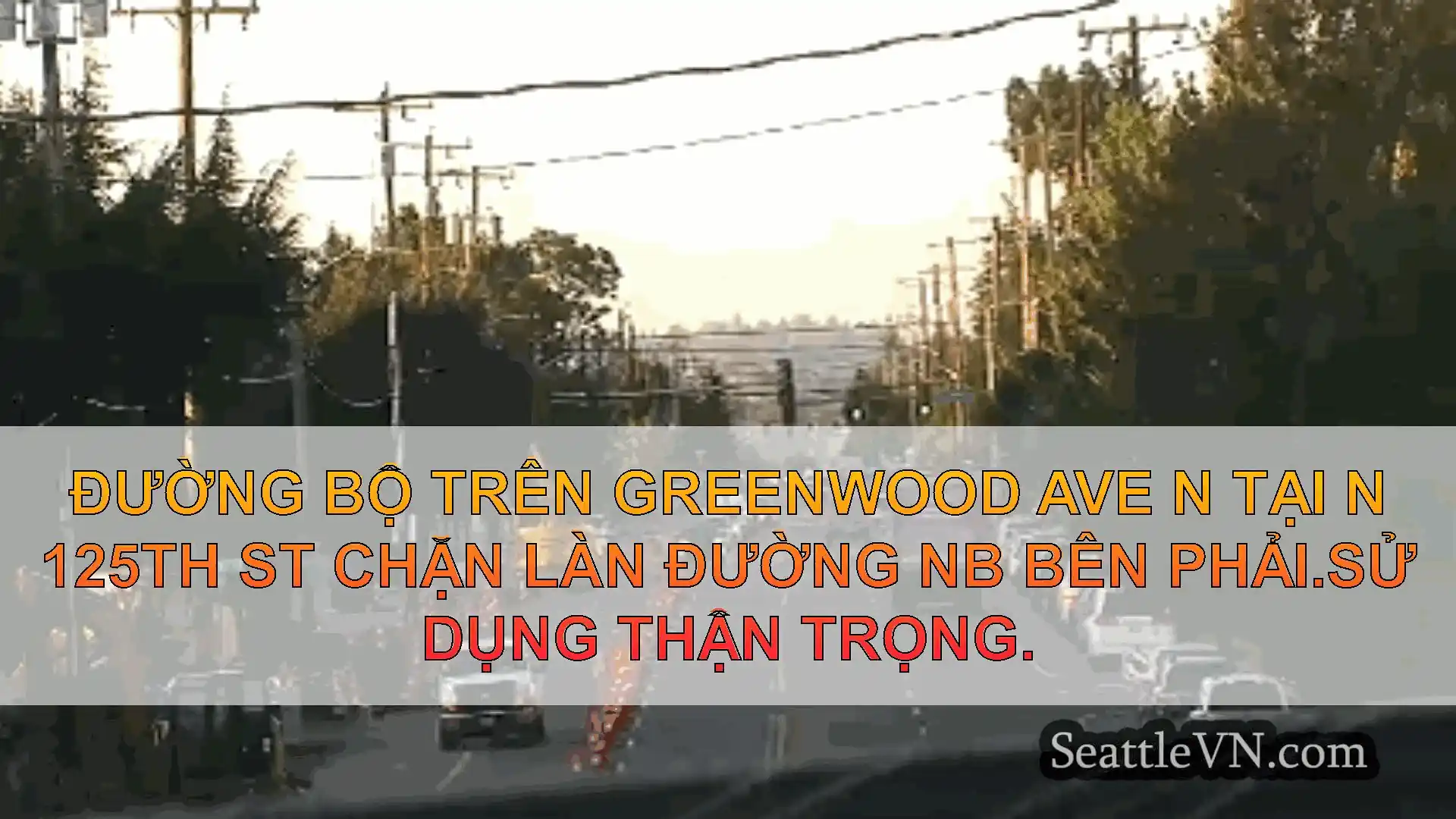 Tin tức Vận tải Seattle Đường bộ trên Greenwood Ave N tại