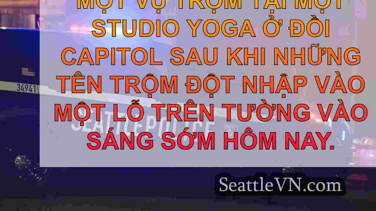 Những kẻ trộm đột nhập vào Studio Yoga