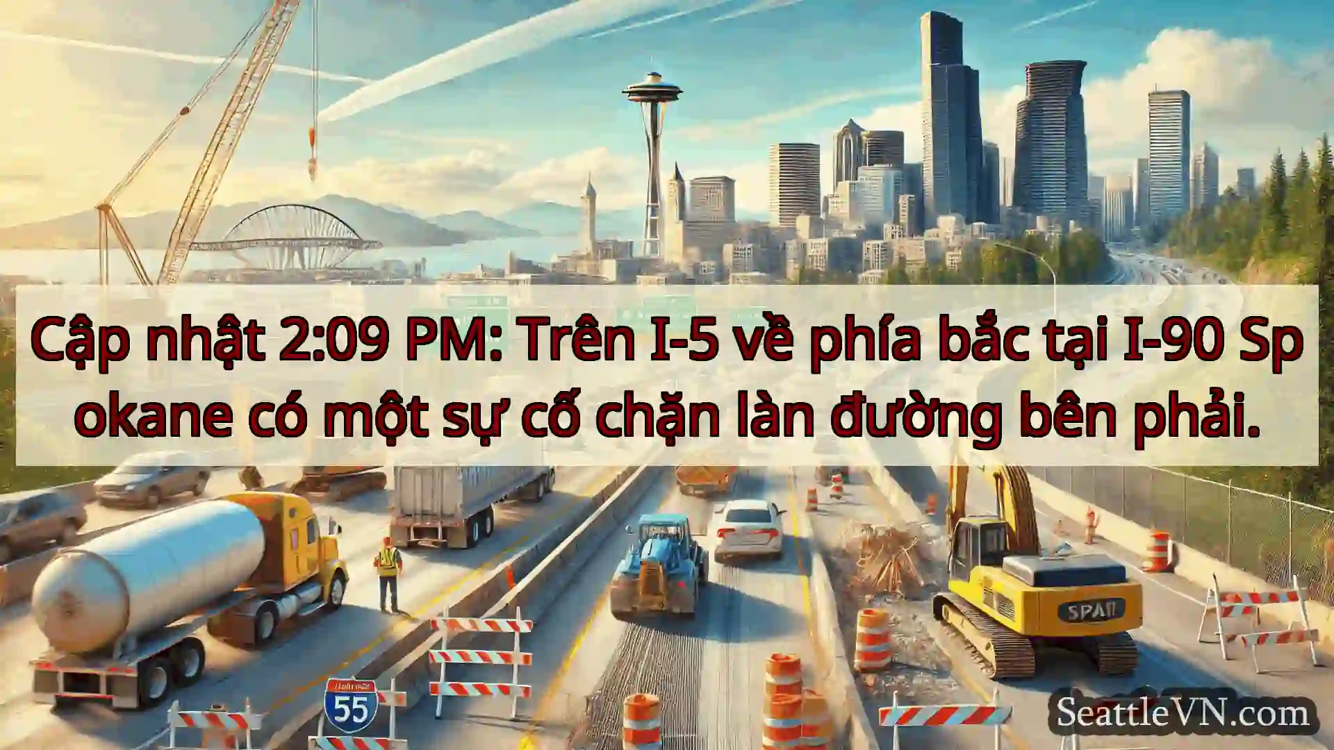 Tin tức Vận tải Seattle Cập nhật 2:09 PM: Trên I-5 về phía