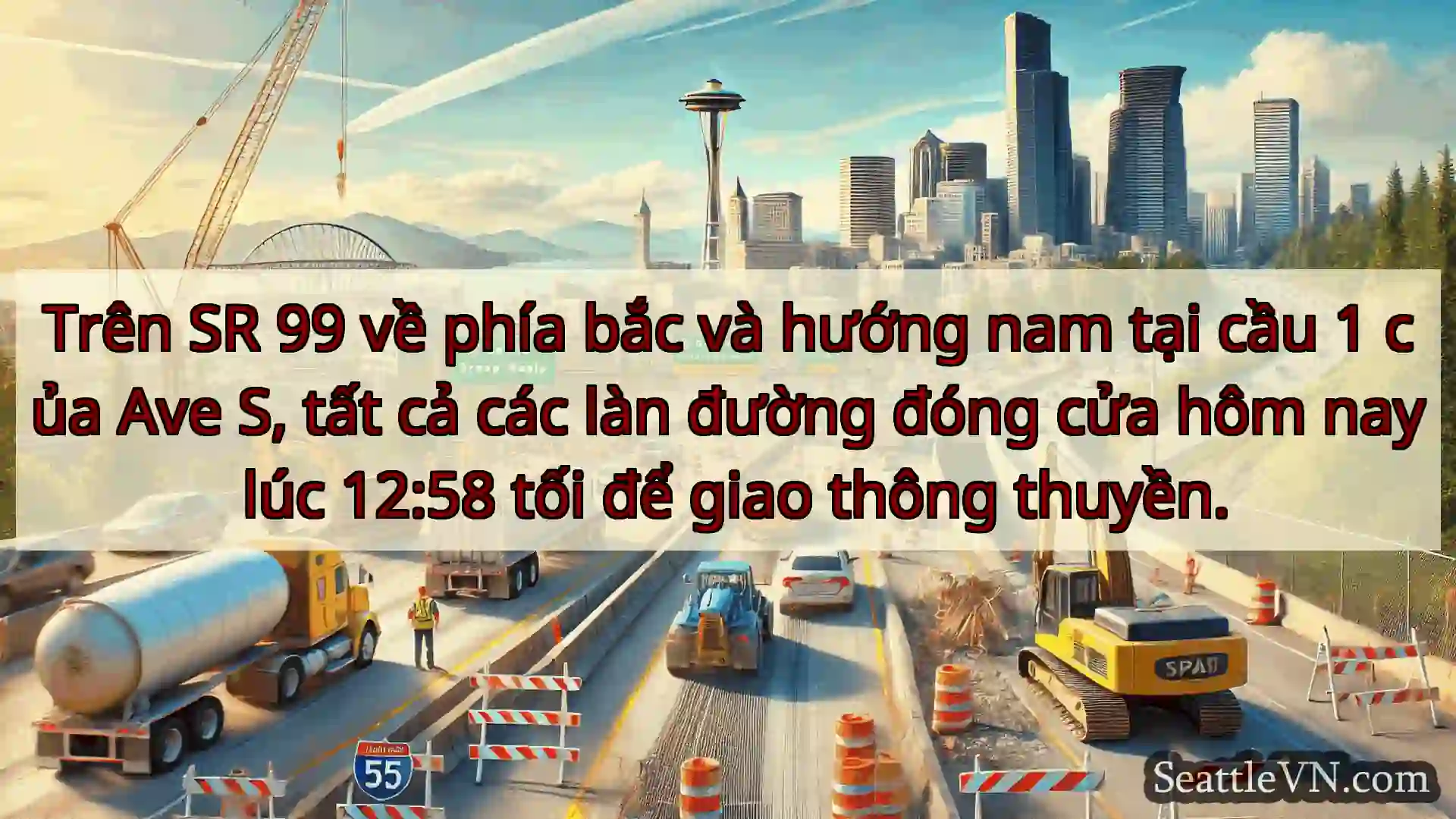 Tin tức Vận tải Seattle Trên SR 99 về phía bắc và hướng