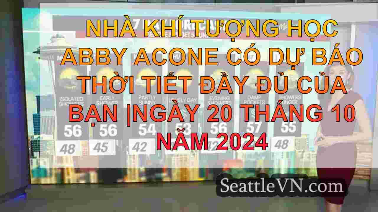 Thời tiết Seattle: Nhiệt độ giảm, mưa