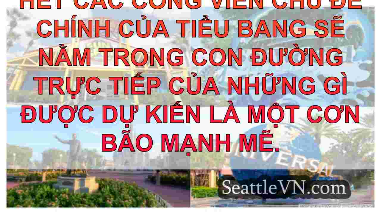 Bão Milton: Thế giới Disney, Universal,