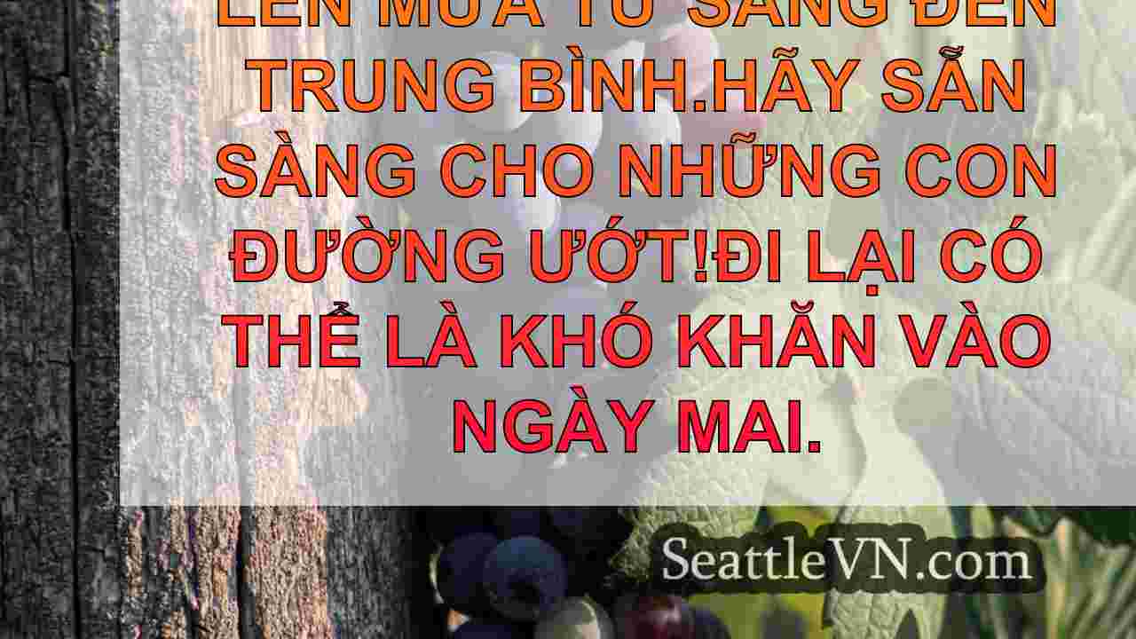 Thời tiết Seattle: Thời tiết ẩm ướt và