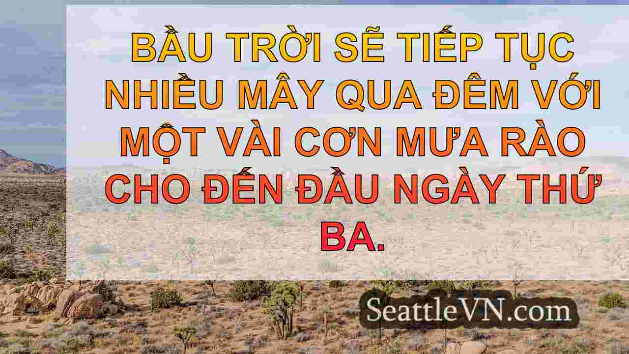 Thời tiết Seattle: Mưa đất thấp, giông