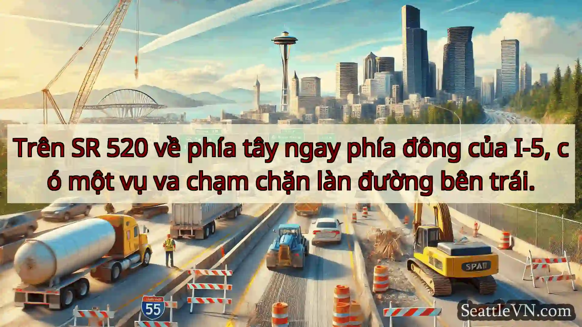 Tin tức Vận tải Seattle Trên SR 520 về phía tây ngay phía