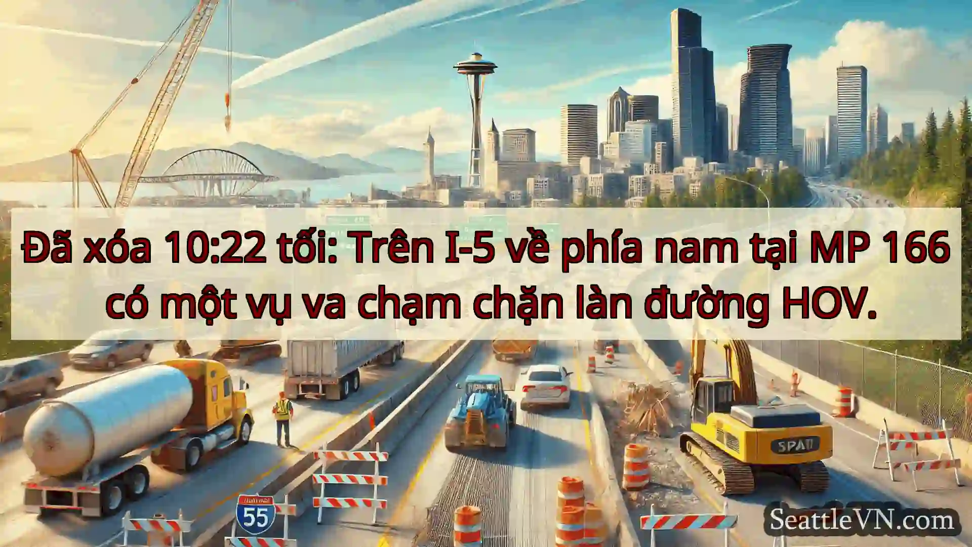 Tin tức Vận tải Seattle Đã xóa 10:22 tối: Trên I-5 về phía