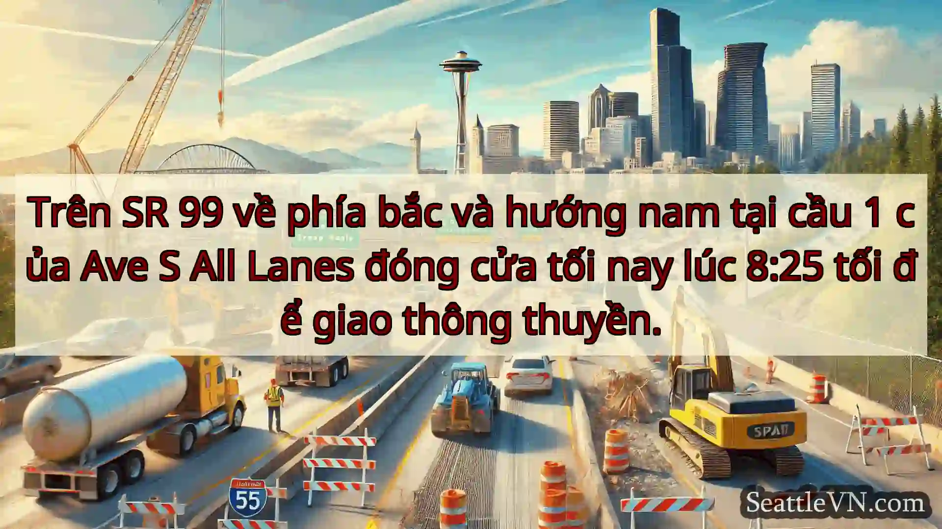 Tin tức Vận tải Seattle Trên SR 99 về phía bắc và hướng