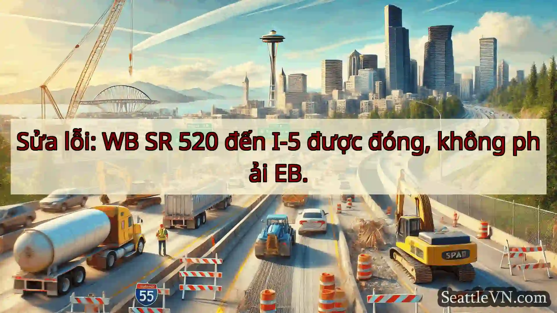 Tin tức Vận tải Seattle Sửa lỗi: WB SR 520 đến I-5 được