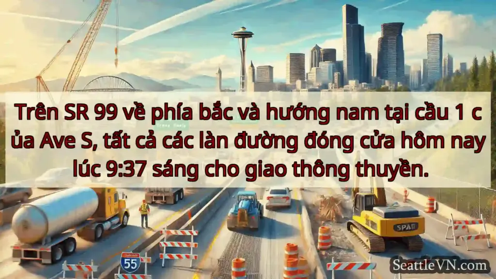 Tin tức Vận tải Seattle Trên SR 99 về phía bắc và hướng
