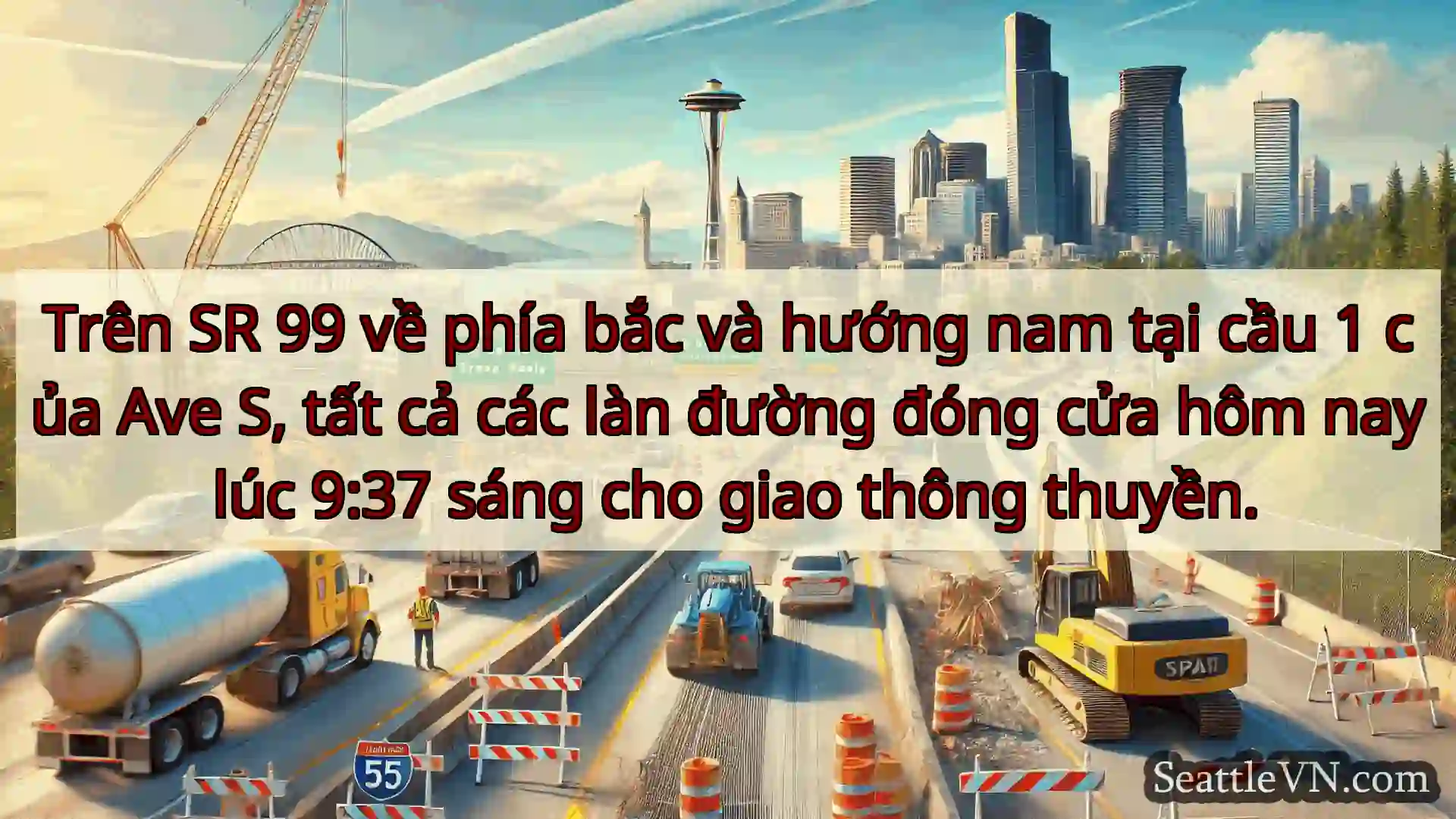 Tin tức Vận tải Seattle Trên SR 99 về phía bắc và hướng