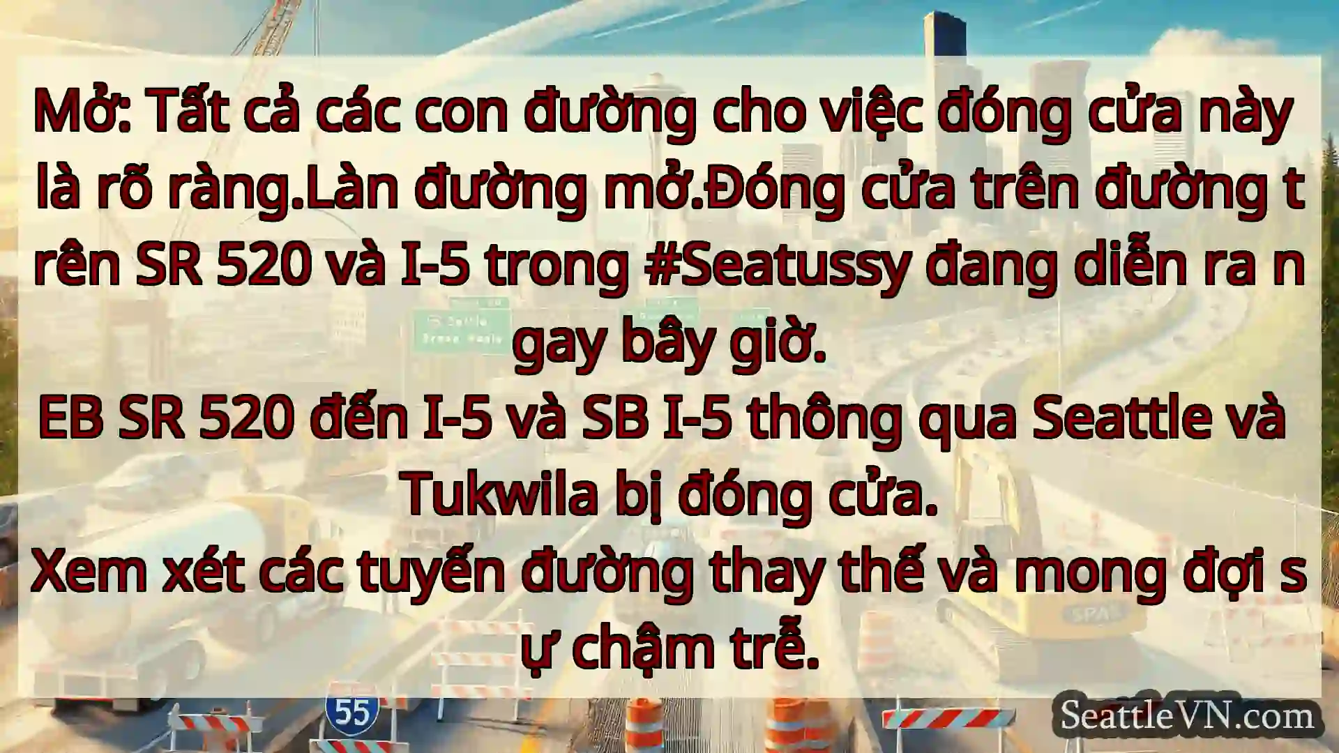 Tin tức Vận tải Seattle Mở: Tất cả các con đường cho việc