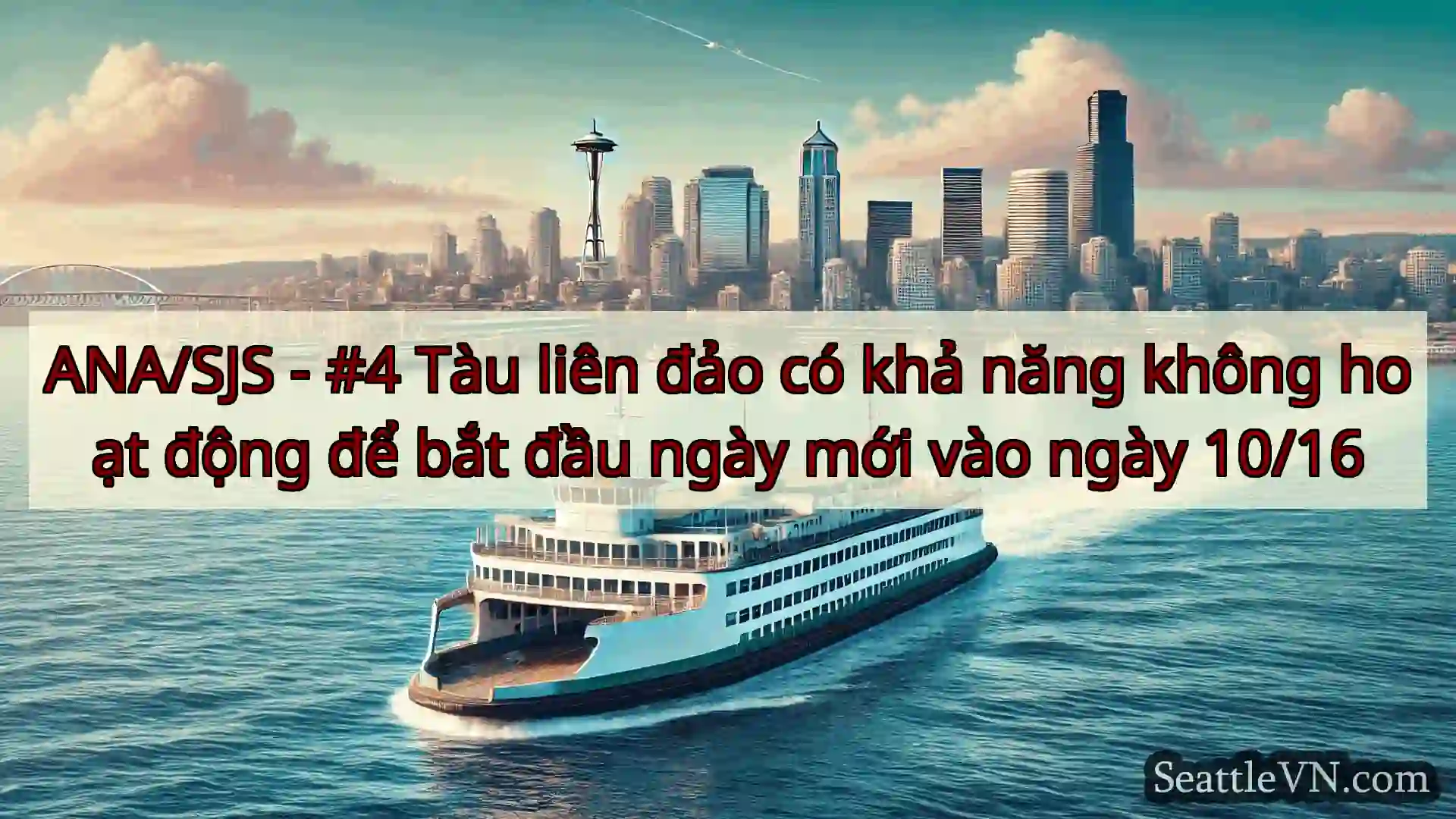 tin tức phà seattle ANA/SJS - #4 Tàu liên đảo có khả