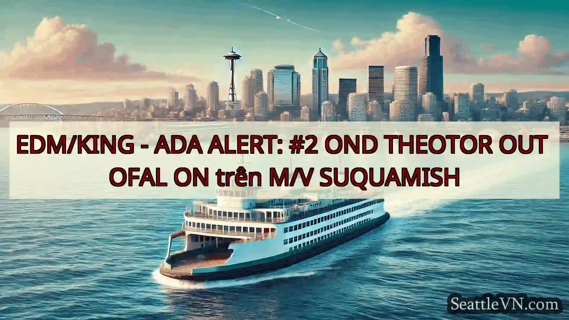tin tức phà seattle EDM/KING - ADA ALERT: #2 OND
