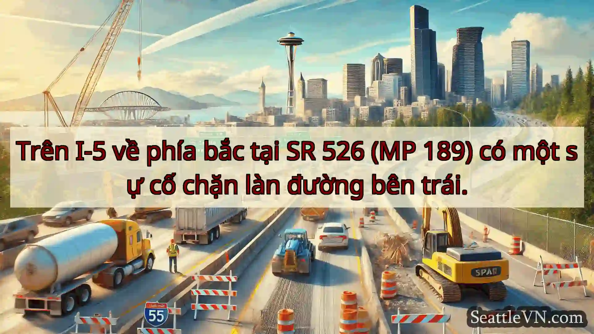 Tin tức Vận tải Seattle Trên I-5 về phía bắc tại SR 526