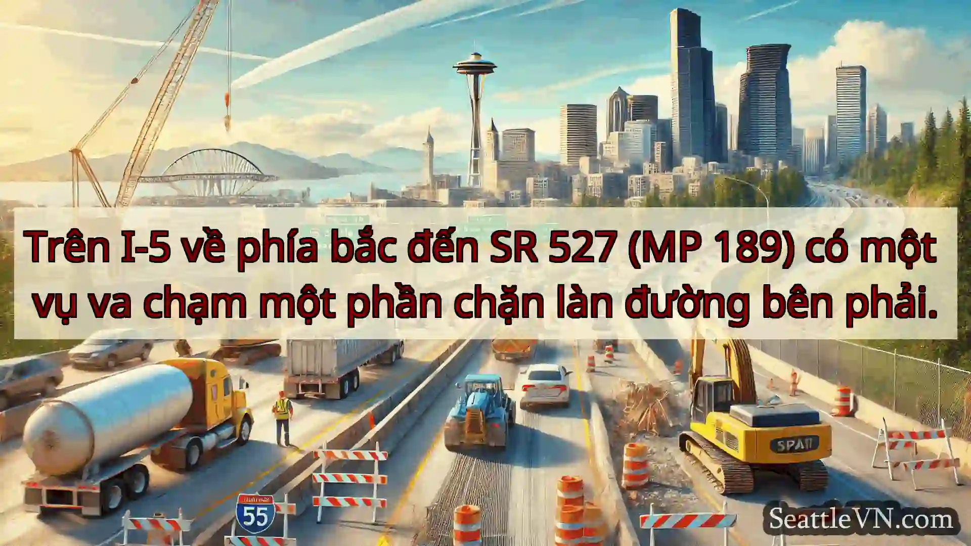 Tin tức Vận tải Seattle Trên I-5 về phía bắc đến SR 527