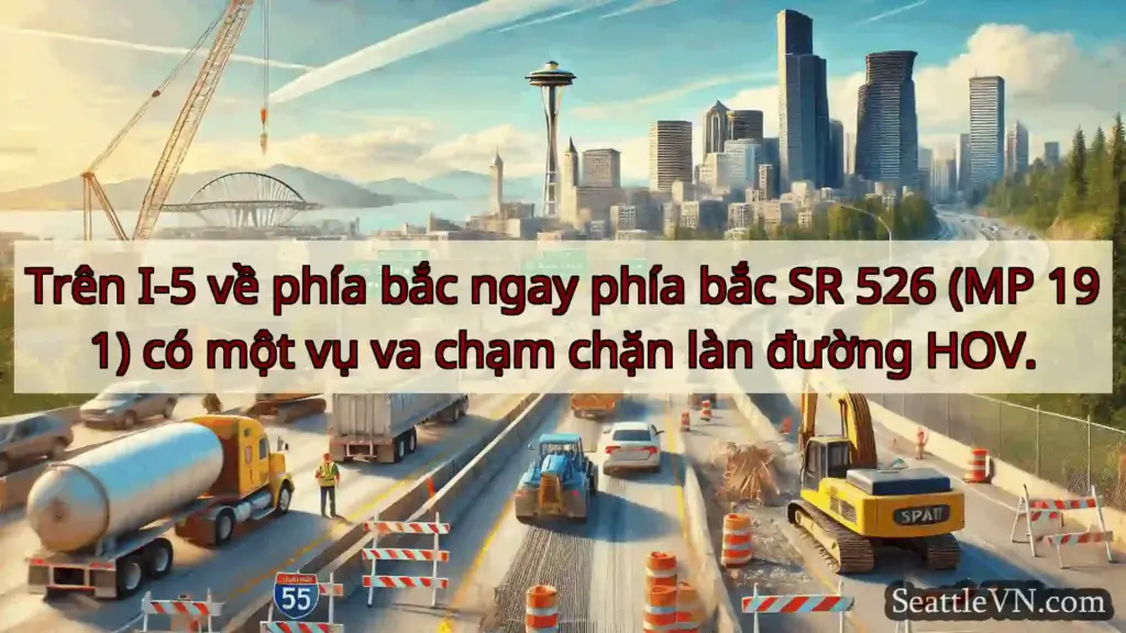 Tin tức Vận tải Seattle Trên I-5 về phía bắc ngay phía bắc