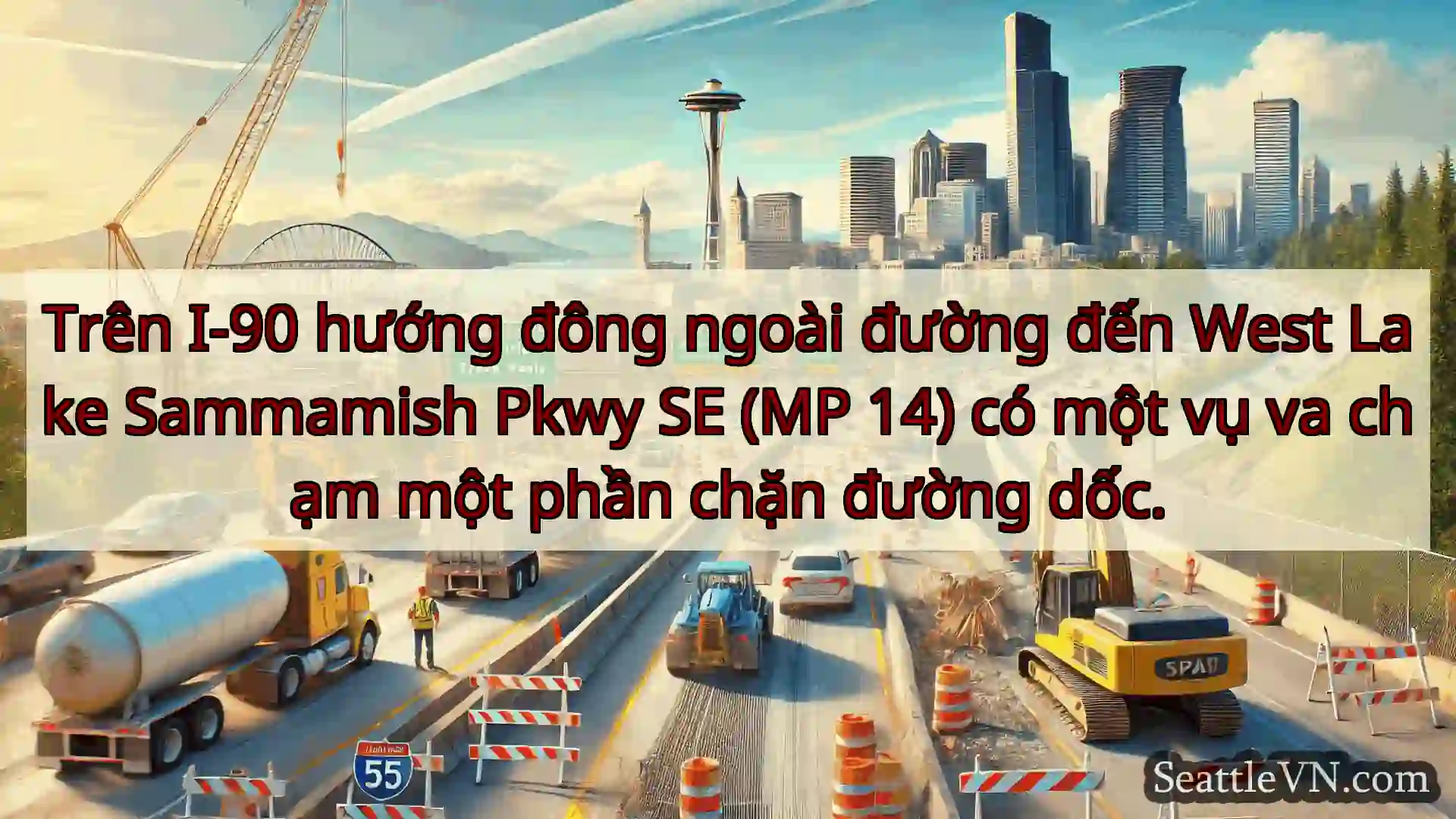 Tin tức Vận tải Seattle Trên I-90 hướng đông ngoài đường