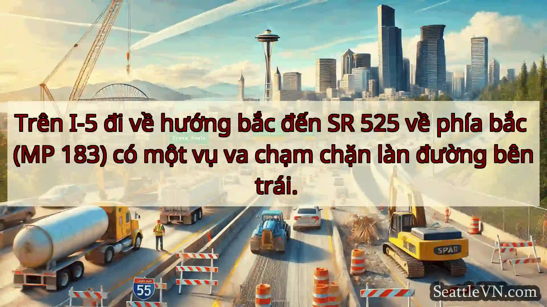 Tin tức Vận tải Seattle Trên I-5 đi về hướng bắc đến SR