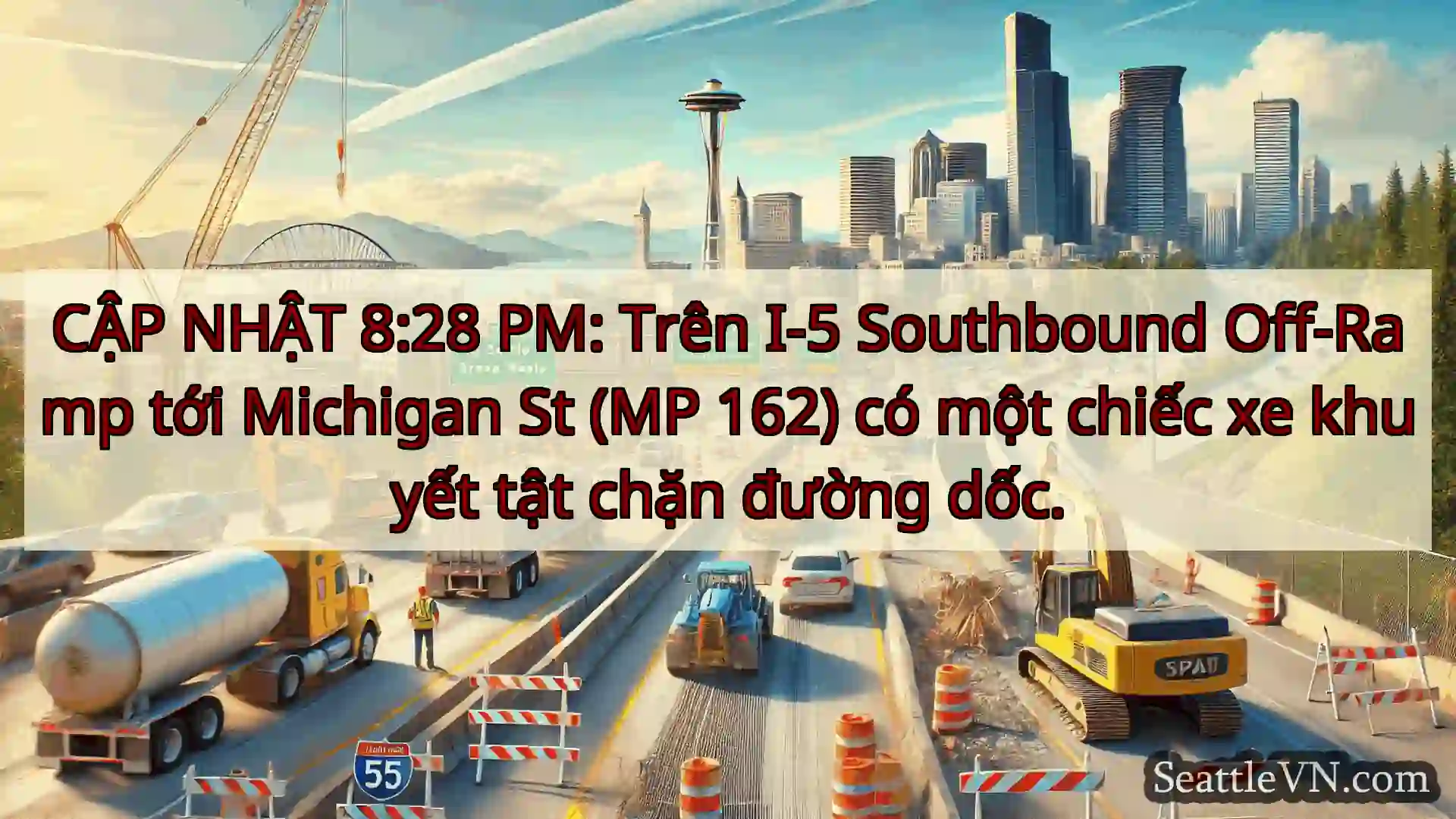 Tin tức Vận tải Seattle CẬP NHẬT 8:28 PM: Trên I-5