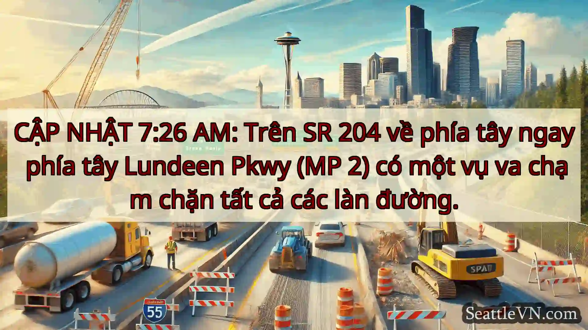 Tin tức Vận tải Seattle CẬP NHẬT 7:26 AM: Trên SR 204 về