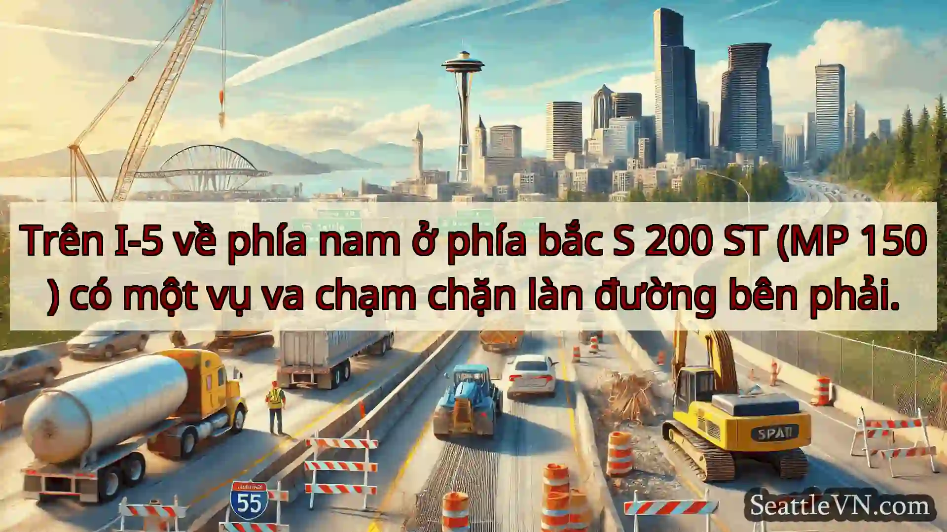 Tin tức Vận tải Seattle Trên I-5 về phía nam ở phía bắc S