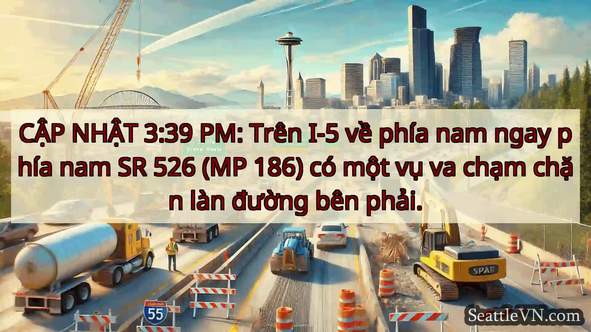 Tin tức Vận tải Seattle CẬP NHẬT 3:39 PM: Trên I-5 về phía