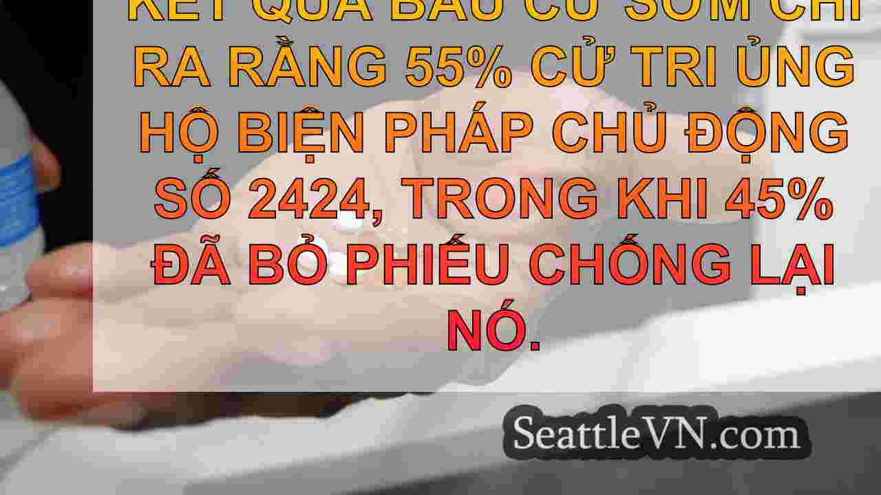 Kết quả bầu cử ban đầu cho thấy cử tri
