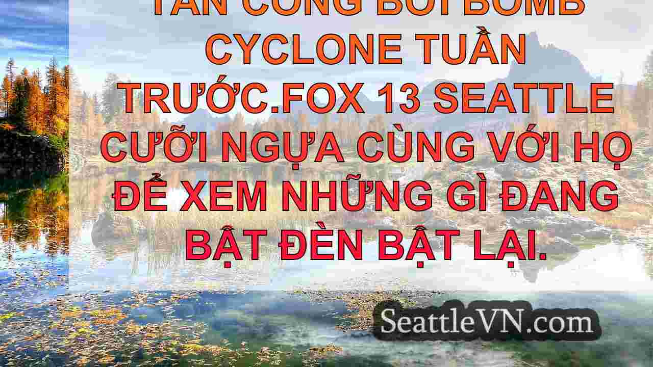 Fox 13 cưỡi cùng với Puget Sound Energy