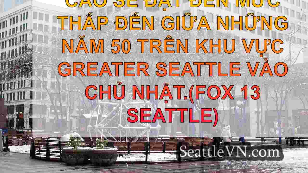 Thời tiết sũng nước ở Seattle với gió