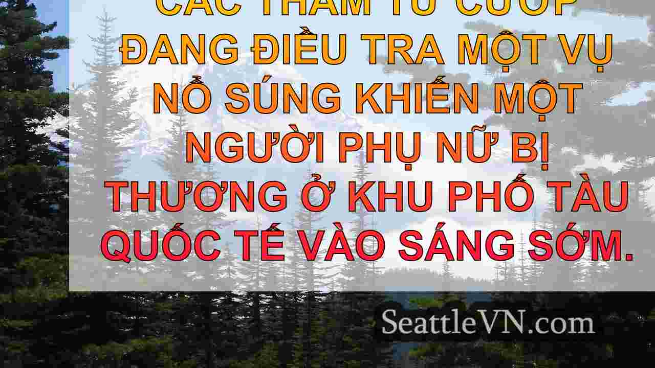Người phụ nữ bị bắn ở khu phố Tàu quốc